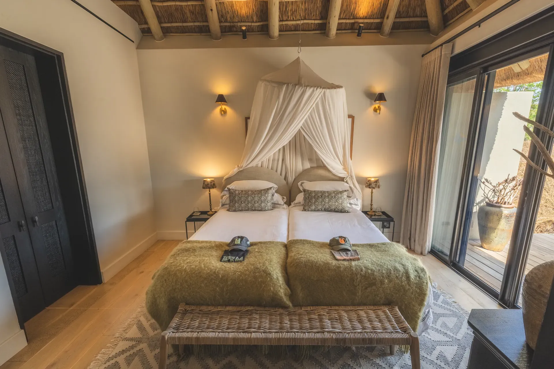 Interior of a family suite at Monwana.