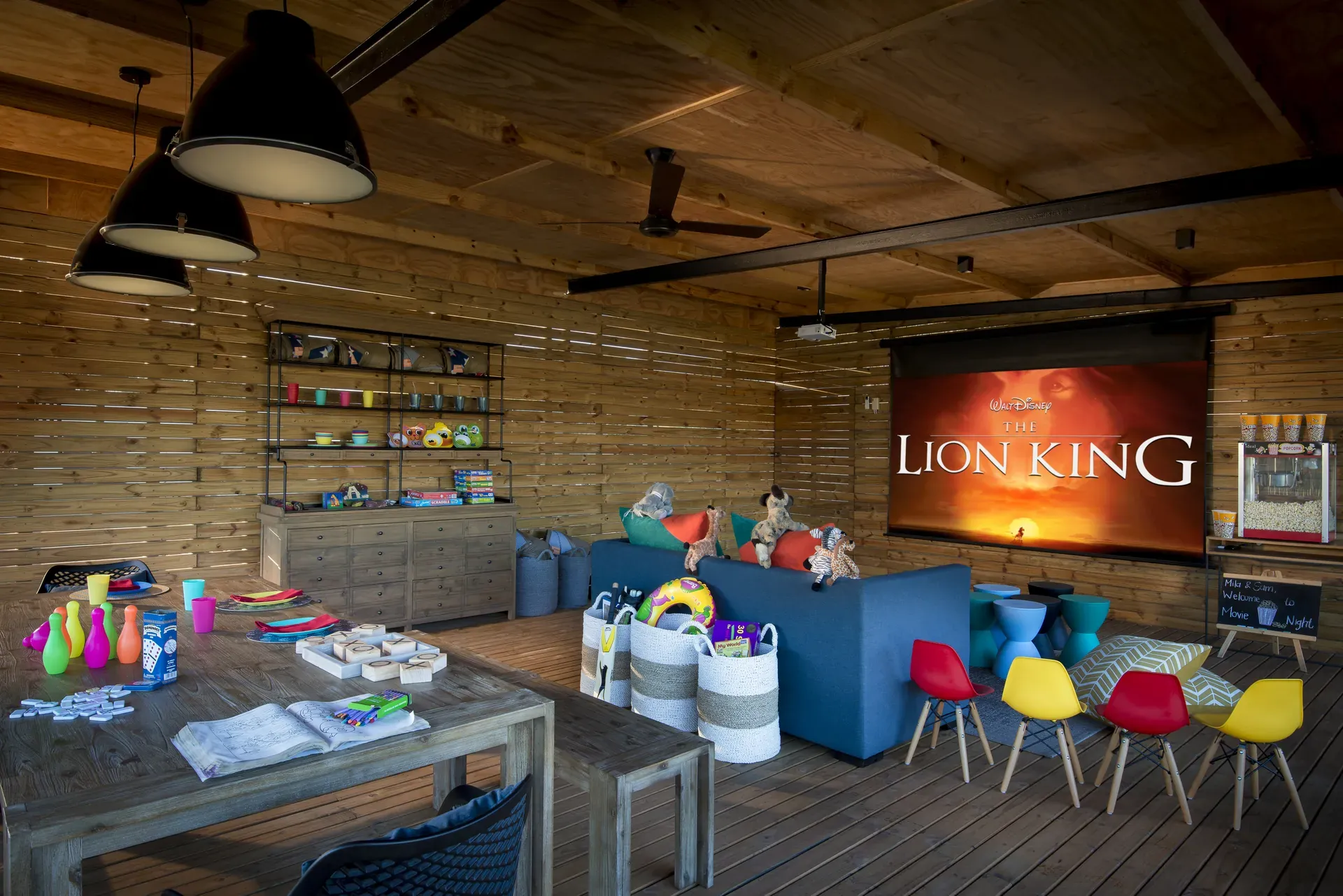 Children’s cinema at Marataba for entertainment and leisure activities.