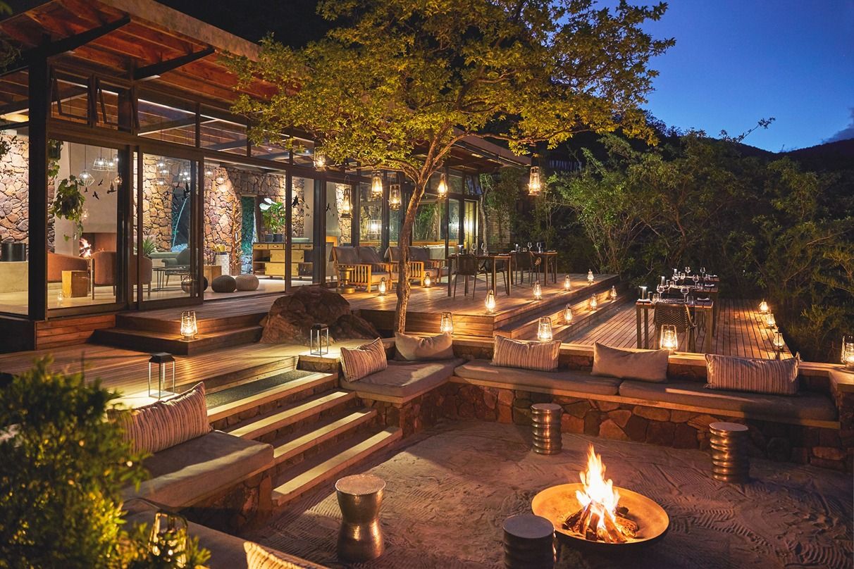 Marataba Mountain Lodge: Fire Deck